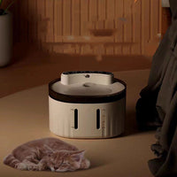 HKM-5249725 Automatic Pet Water Dispenser with 2L Capacity for Dogs and Cats, Low Noise Operation, Rechargeable Battery