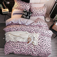 HKM-525011 Personalized Polyester Bedding Set with Duvet Cover, Pillowcases & Fitted Sheet - Multiple Sizes Available