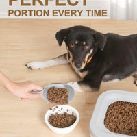 HKM-5251133 Pet Food Scoop with Measurement Lines for Accurate Portioning - 1 Cup Capacity, BPA-Free Plastic, Eco-Friendly Design