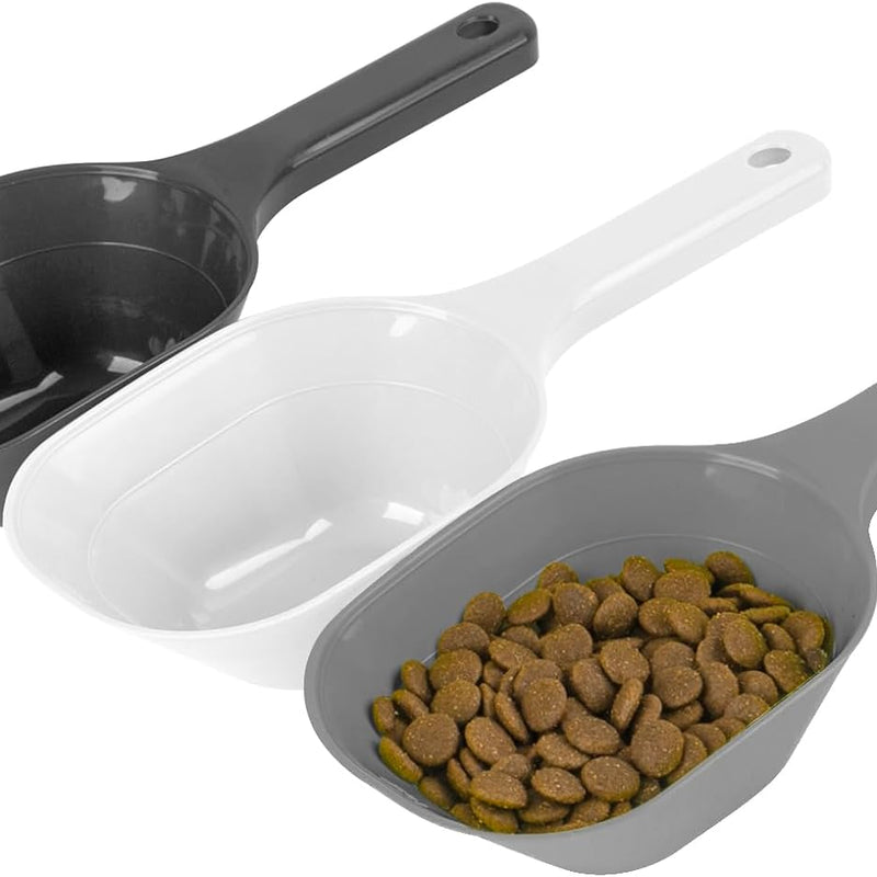 HKM-5251133 Pet Food Scoop with Measurement Lines for Accurate Portioning - 1 Cup Capacity, BPA-Free Plastic, Eco-Friendly Design
