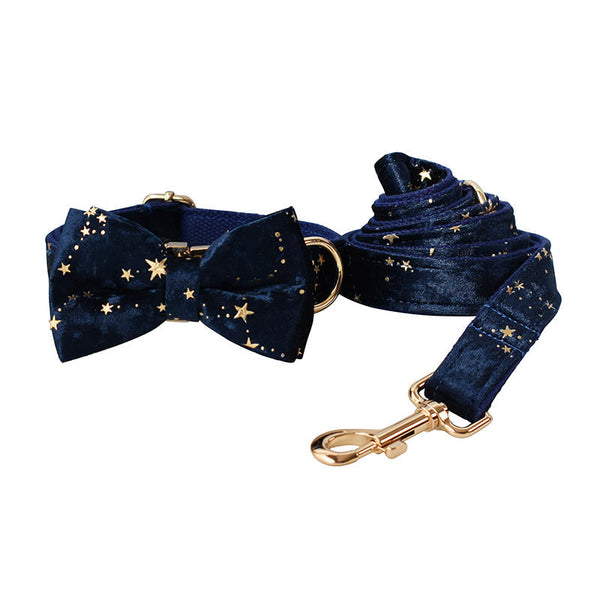 HKM-5251645 Dog Ring and Rope Set with Bow Knot - Cotton Material, Sizes S-XL