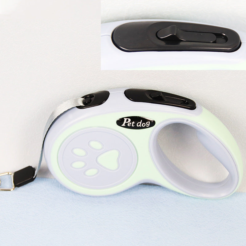 HKM-5253437 Retractable Dog Leash with One-Click Brake ¨C Multiple Colors and Lengths Available