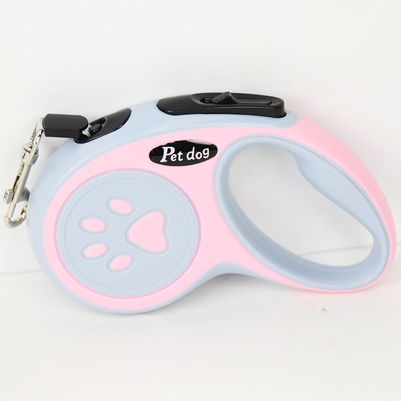 HKM-5253437 Retractable Dog Leash with One-Click Brake ¨C Multiple Colors and Lengths Available