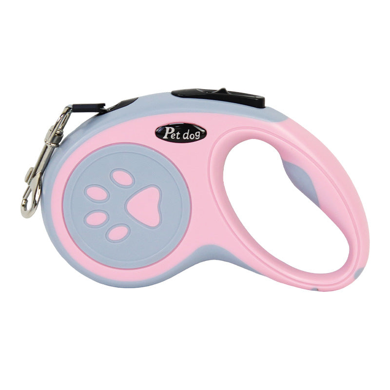 HKM-5253437 Retractable Dog Leash with One-Click Brake ¨C Multiple Colors and Lengths Available