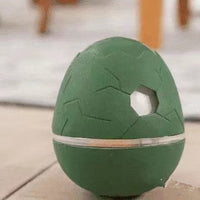 HKM-5254461 Egg Shaped Dancing Toy for Pets - Interactive Snack Dispenser with Whistle, Light and Motion
