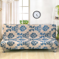 HKM-525459 No Armrest Folding Sofa Bed Slipcover – Polyester Blend, M & L Sizes Available