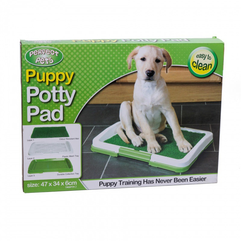 HKM-5255101 Dog Potty Training System with Antibacterial Lawn Carpet and Easy Clean Grid Design