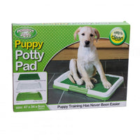 HKM-5255101 Dog Potty Training System with Antibacterial Lawn Carpet and Easy Clean Grid Design