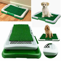 HKM-5255101 Dog Potty Training System with Antibacterial Lawn Carpet and Easy Clean Grid Design