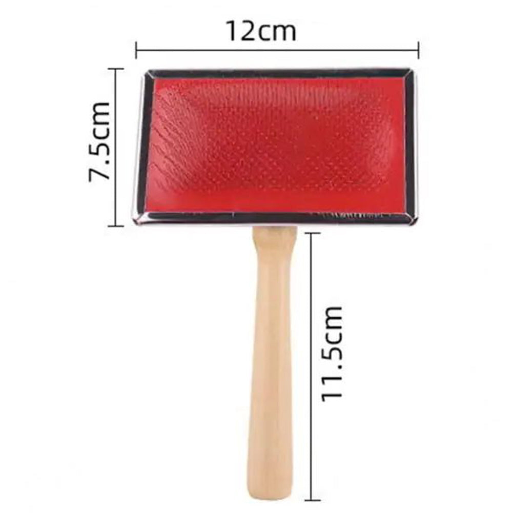 HKM-5255229 Durable Stainless Steel Pet Grooming Comb for Dogs and Cats - Gentle Knot and Tangle Remover with Ergonomic Handle