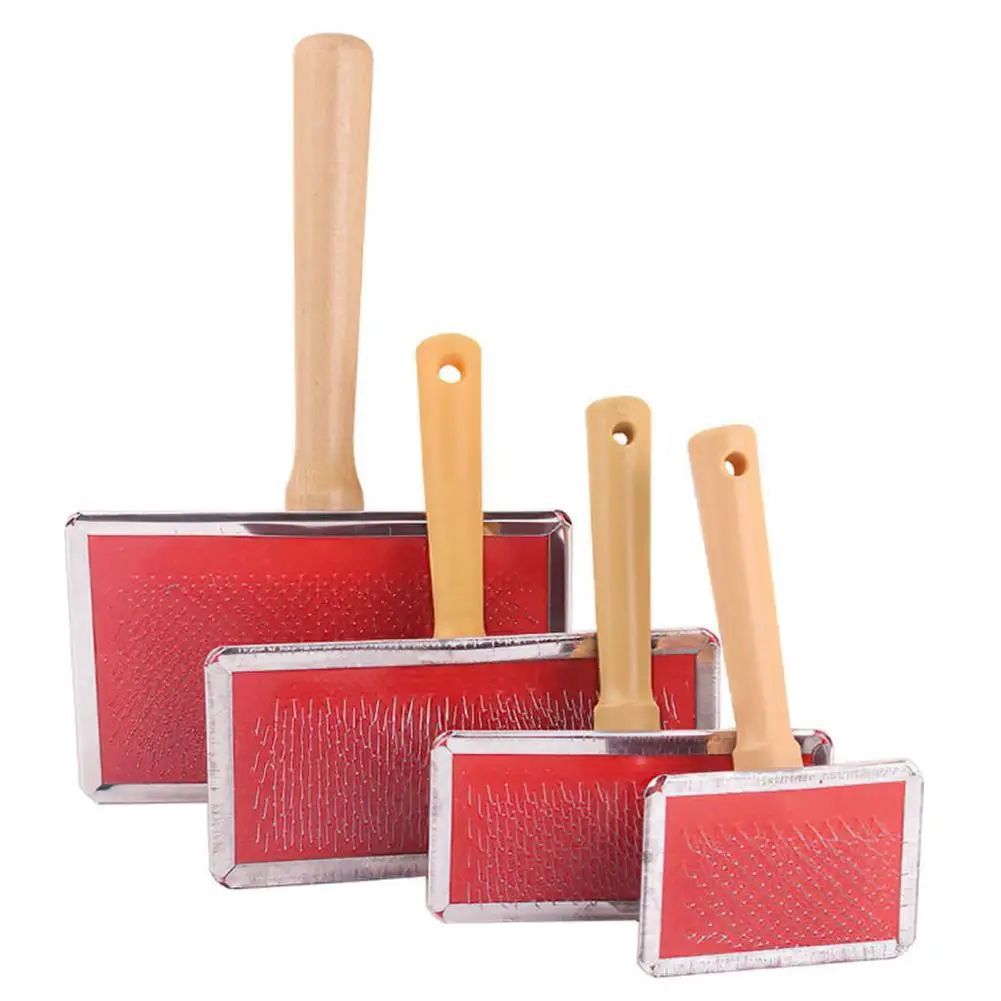 HKM-5255229 Durable Stainless Steel Pet Grooming Comb for Dogs and Cats - Gentle Knot and Tangle Remover with Ergonomic Handle
