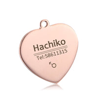HKM-5255485 Personalized Engraved Stainless Steel Pet ID Tag - Customizable Shape and Size Options