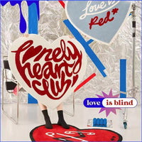HKM-525715 Heart-Shaped Soft Polyester Fiber Non-Slip Carpet for Bedroom and Living Room, Washable, Available in Red and Blue, Multiple Sizes