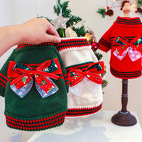 HKM-5257405 Cozy Christmas Sweater for Pets in Red and Green - Various Sizes Available