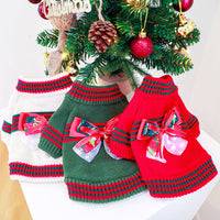 HKM-5257405 Cozy Christmas Sweater for Pets in Red and Green - Various Sizes Available