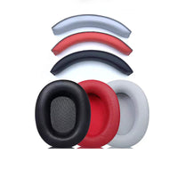 HKM-525907 Foam Cover Earmuff with PU Leather Head Pad in Black, Gray, and Red