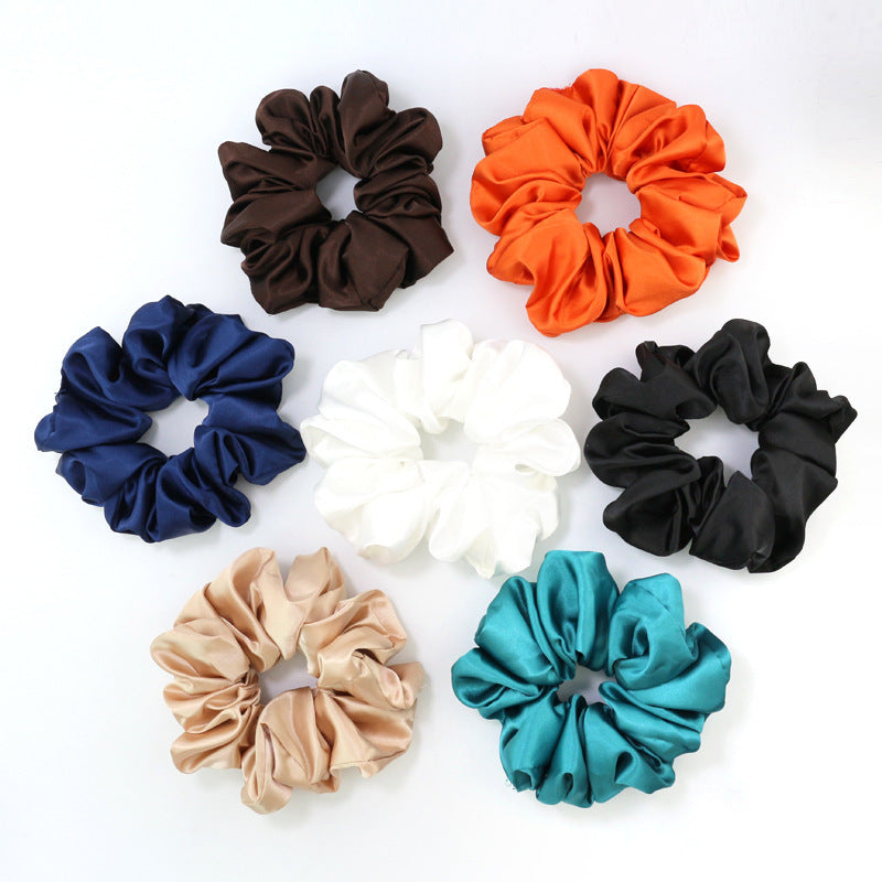 HKM-525971 Satin Cloth Circle Headdress in Bright Colors for Fashion Styling