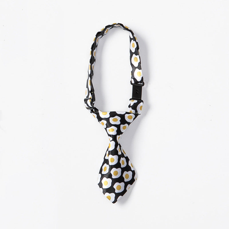HKM-5261373 Cartoon Patterned Polyester Dog Bow Tie Accessory for Pets