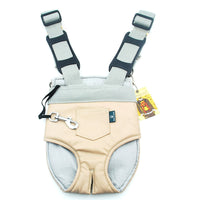 HKM-5261629 Soft PU Pet Backpack in Pink, Blue, Gray, and Brown - Available in Multiple Sizes