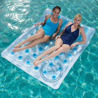 HKM-526227 Double Water Bed for Swimming – Durable 0.29mm PVC, Size 193 x 142cm, Max Load 180kg