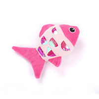 HKM-5262653 Interactive Cat Fish Toys with Crinkle Paper and Catnip - Soft Plush for Chewing and Dental Health