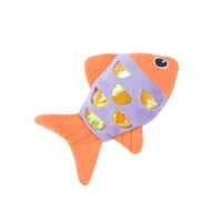 HKM-5262653 Interactive Cat Fish Toys with Crinkle Paper and Catnip - Soft Plush for Chewing and Dental Health
