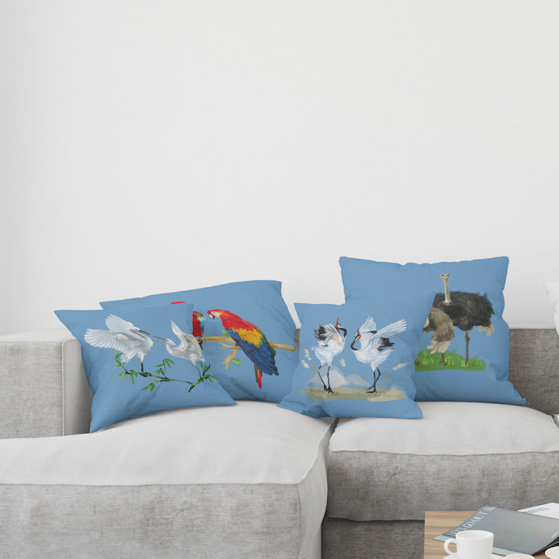 HKM-526291 Modern Cartoon Cotton and Linen Throw Pillow Cover - 45x45cm