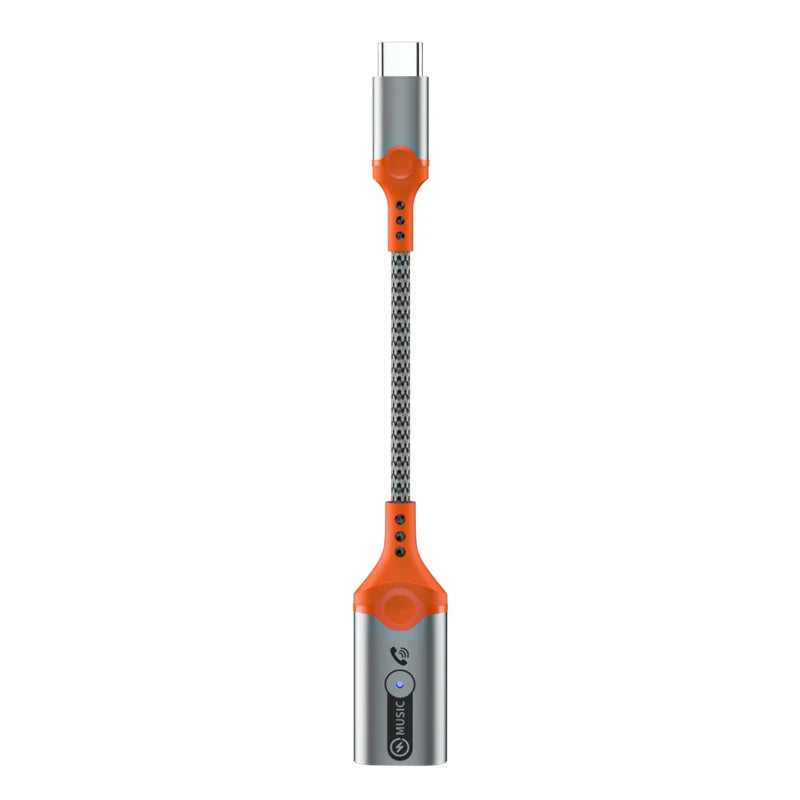 HKM-526291 Type C to 8 Pin Adapter for iPhone 15, iPad, and MacBook – Charging, Data Transfer, and Audio Connection