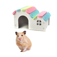 HKM-5263421 Hamster Nest Playground with Ladder - Durable, Non-Toxic PVC Pet House and Toy