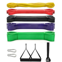 HKM-526419 Heavy Duty 5-Piece Latex Resistance Bands for Strength Training and Fitness