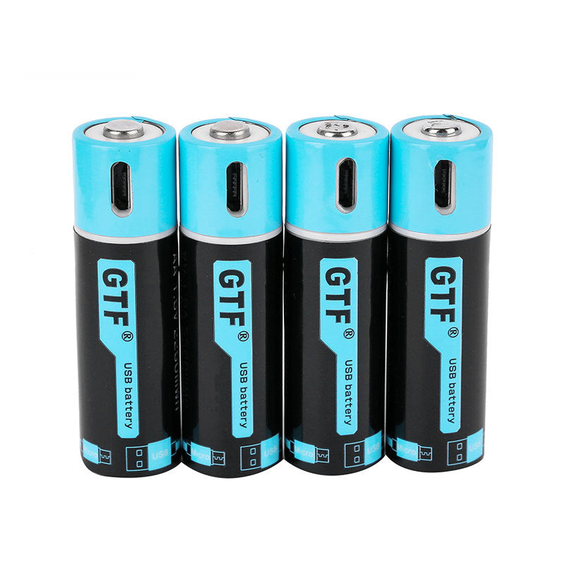 HKM-526419 Rechargeable USB AA Battery 1.5V 1500mAh with Fast Charging and Smart Protection