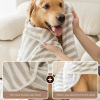 HKM-5264829 Ultra-Absorbent Quick-Drying Bath Towel for Dogs ¨C Ideal for Large, Medium, and Small Breeds