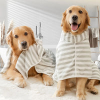 HKM-5264829 Ultra-Absorbent Quick-Drying Bath Towel for Dogs ¨C Ideal for Large, Medium, and Small Breeds