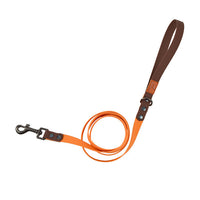 HKM-5264957 Retro Dog Collar and Traction Rope Set - PVC Polymer for Comfortable Walking