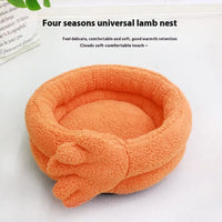 HKM-5265213 Cozy Plush Dog and Cat Mattress for Autumn and Winter – Perfect Sleeping Kennel for Pets, Size 48x20 cm