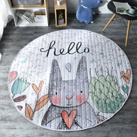 HKM-526611 Eco-Friendly Non-Slip Round Baby Crawling and Storage Mat - 1.5m Diameter, Easy to Clean and Store