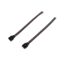 HKM-526611 RGB Light Bar Connector Cable - 15cm 4P Male to Female Power Connection Wire