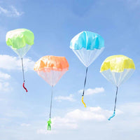 HKM-526675 Mini Parachute Soldier Flying Toy for Outdoor Fun - Educational Gift for Kids