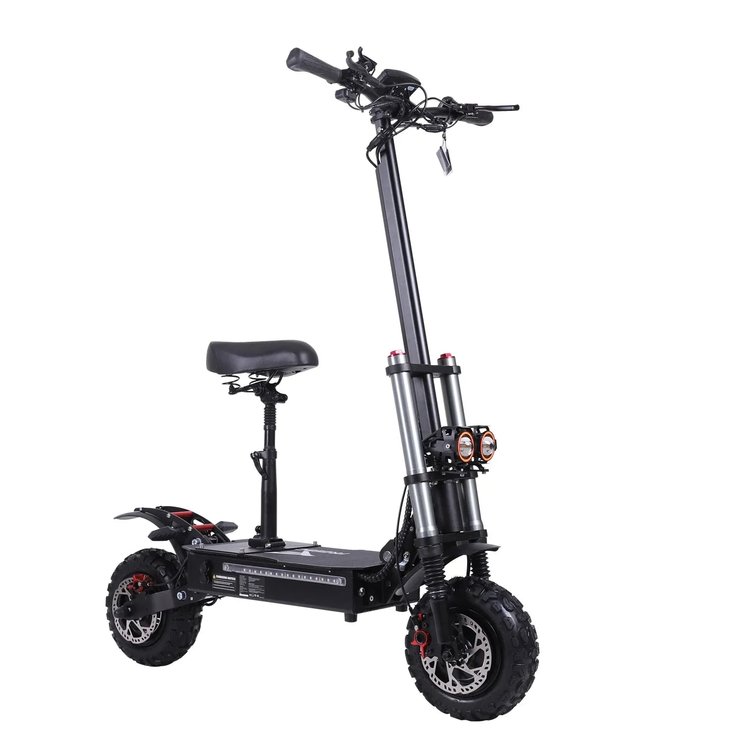 HKM-526739 60V 38AH Electric Scooter with Seat, 6000W Motor, 100-120KM Range, Foldable & Waterproof, Dual Suspension