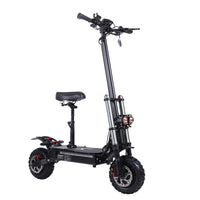HKM-526739 60V 38AH Electric Scooter with Seat, 6000W Motor, 100-120KM Range, Foldable & Waterproof, Dual Suspension