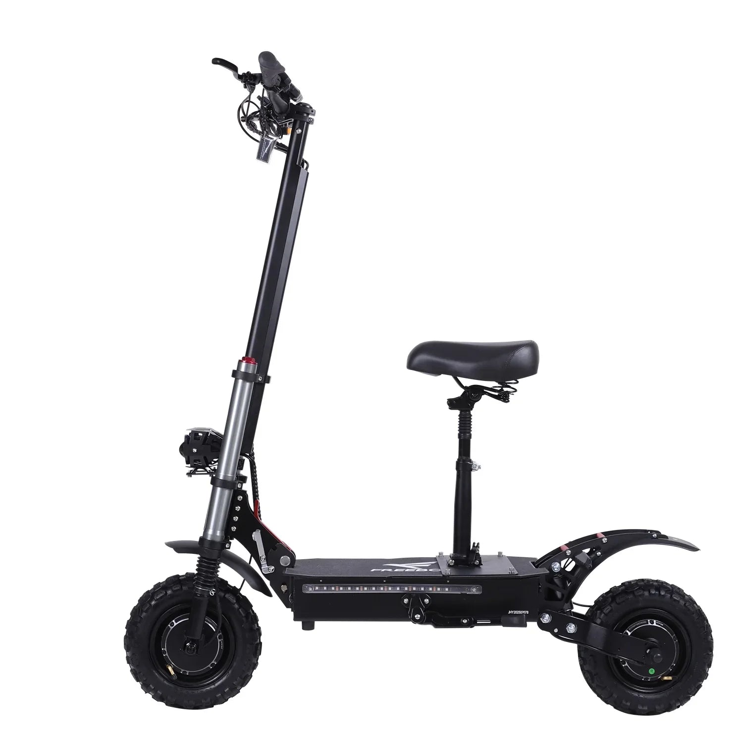 HKM-526739 60V 38AH Electric Scooter with Seat, 6000W Motor, 100-120KM Range, Foldable & Waterproof, Dual Suspension