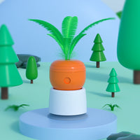 HKM-5268925 Interactive Carrot Tumbler Feeder Toy for Cats - Puzzle Game for Fun and Exercise, 6.3x6.3x9cm