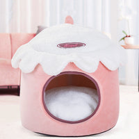 HKM-5269181 Winter-Ready Fully Enclosed Removable Washable Dog House for Small Breeds