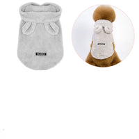 HKM-5269309 Cozy Cotton Plush Cat Outfit in Pink and Grey - Multiple Sizes Available