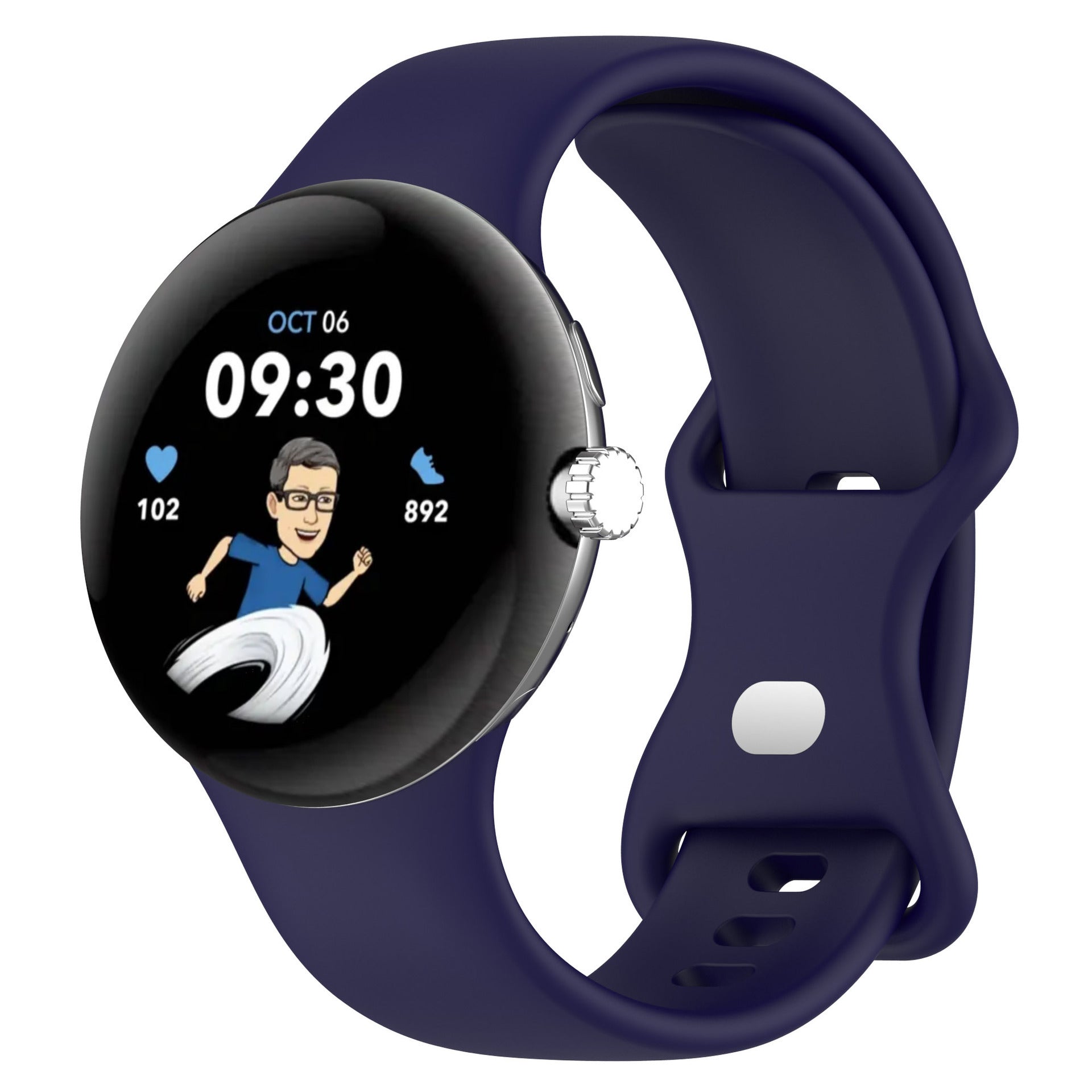 HKM-527059 Google Pixel Watch 1 & 2 Compatible Edible Silicon Watch Bands in Multiple Colors