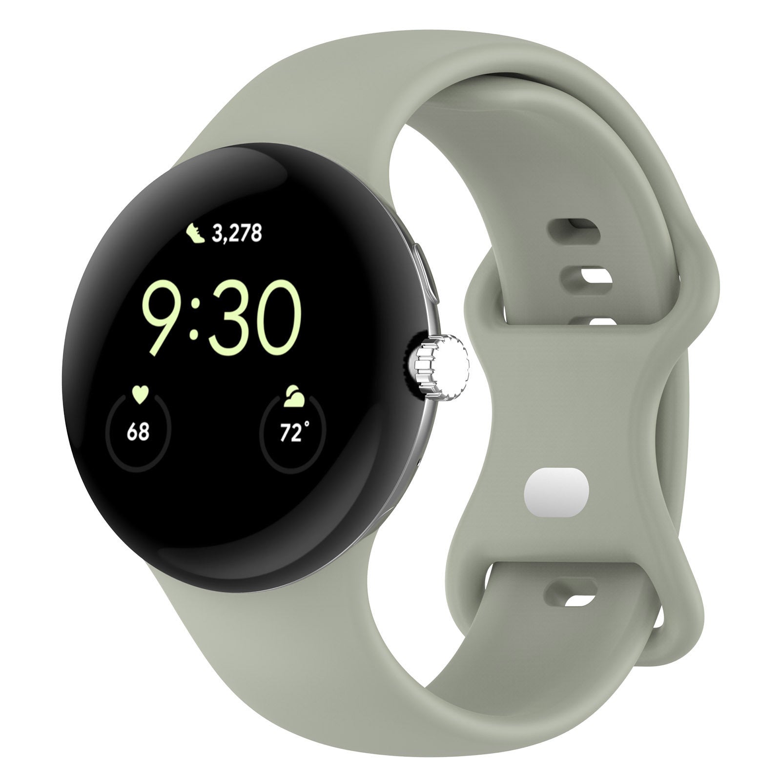 HKM-527059 Google Pixel Watch 1 & 2 Compatible Edible Silicon Watch Bands in Multiple Colors