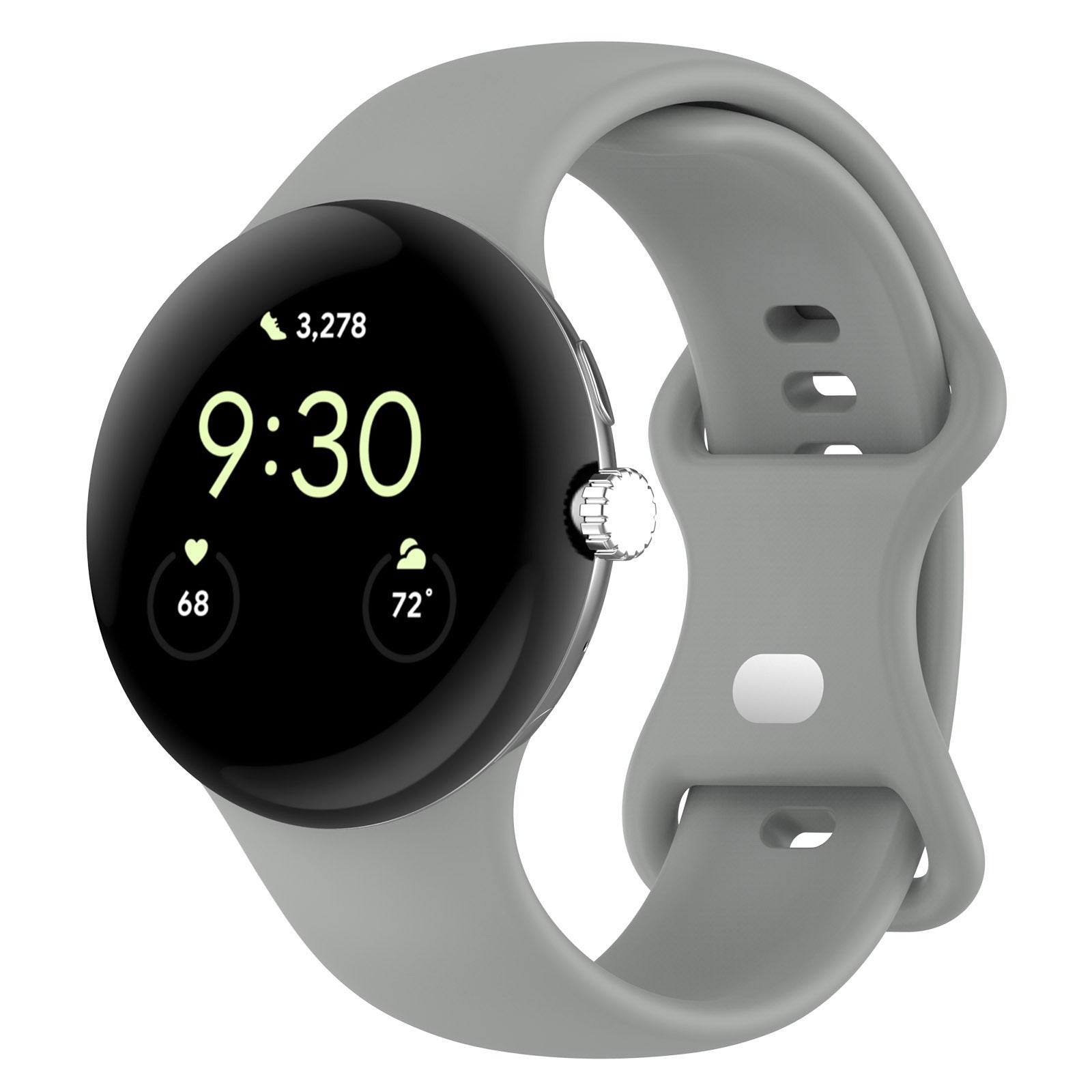 HKM-527059 Google Pixel Watch 1 & 2 Compatible Edible Silicon Watch Bands in Multiple Colors