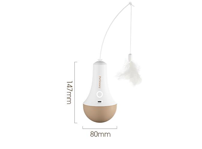 HKM-5271741 Interactive Electric Cat Tumbler Toy with USB Charging and Automatic Shut-Off