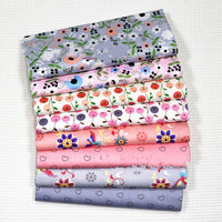 HKM-527379 Floral Cotton Fabric Cover for Baby Bedding and Curtains - 100% Cotton, Water Printed, 160cm Wide