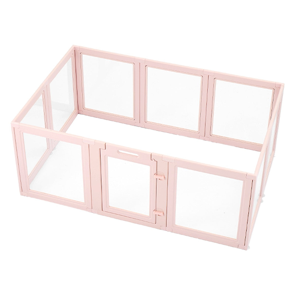 HKM-5274557 Transparent Dog Whelping Box with Window - 60x39x23 Inch Playpen for Medium Dogs